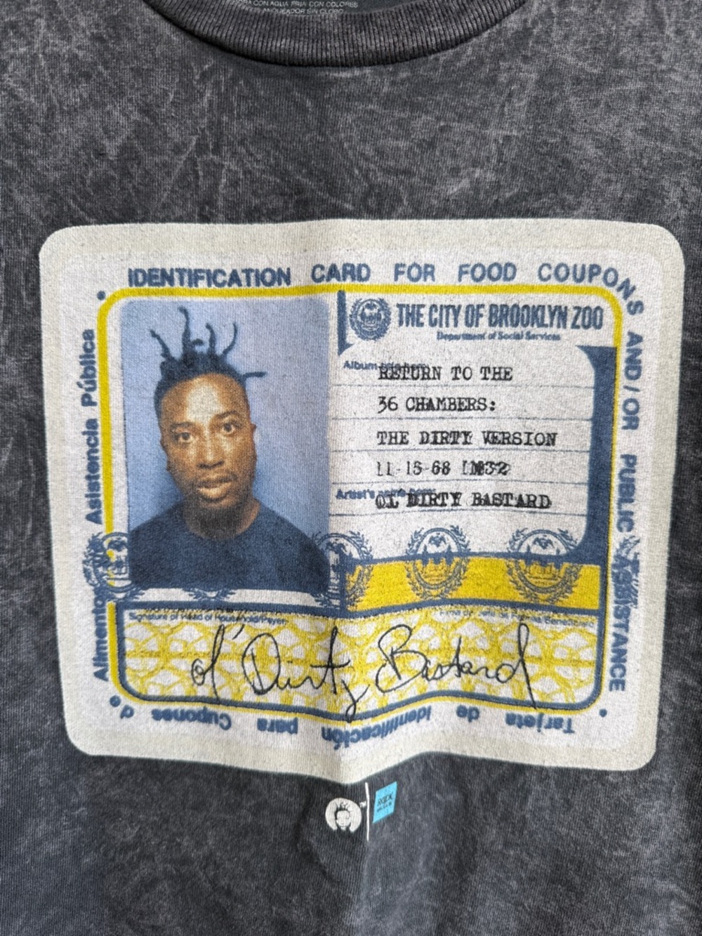 OLD DIRTY BASTARD ODB T SHIRT MENS 3X 3XL HEATHER GRAY GOOD CONDITION XXXL